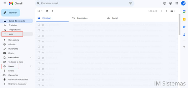 E-mails no Spam ou Lixo Eletrônico