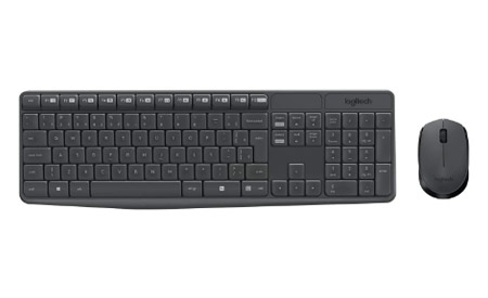 Logitech MK235 - Combo Teclado e Mouse sem fio com Conexão USB