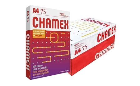 Papel Sulfite A4 75g Chamex 500 folhas